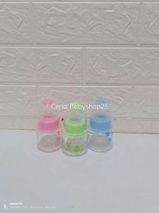 3 pcs Algo Botol Susu Bayi 60ml tanpa gagang untuk Usia 0 bulan Newborn Bayi Baru Lahir Bahan PP Berkualitas BPA Free 8112 Mudah Dicuci dan Bisa Direbus untuk Sterilisasi