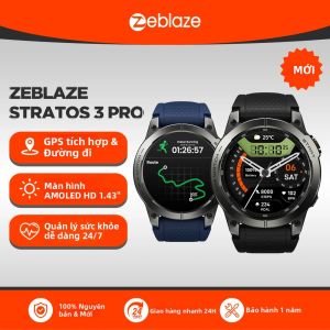 Đồng Hồ Thông Minh Zeblaze Stratos 3 PRO Màn Hình AMOLED HD 1.43 ”GPS Cuộc Gọi Bluetooth Theo Dõi Thể Thao Dành Cho Nam Máy Theo Dõi Thể Dục Chống Nước