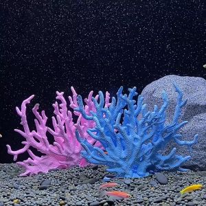 Aquarium Simulated Coral Tree Multiple Colors Fish Tank Non-toxic Underwater Decor Artificial Coral Tree