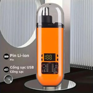 Máy Cắt Tỉa Lông Mũi Và Tai Cầm Tay 2 Trong 1 Chuyên Nghiệp Không Đau Sạc Được Dành Cho Nam Giới