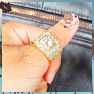 👑 SIÊU PHẨM! Nhẫn Nam Đẹp Mạ Vàng 18k - Nâng Tầm Phong Cách Và Tài Lộc Với Sự Sang Trọng Và Đẳng Cấp Lokalo 24.7.239