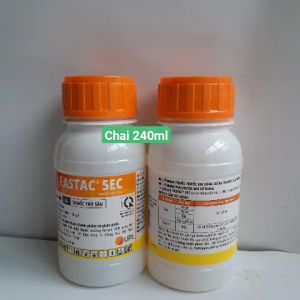 Thuốc trừ sâu FASTAC 5EC- UPL (Alpha- cypermethrin g/l)Chai 240ml -đặc trừ sâu miệng nhai bọ trĩ ruồi vàng chích hút - UPL- AgriHG