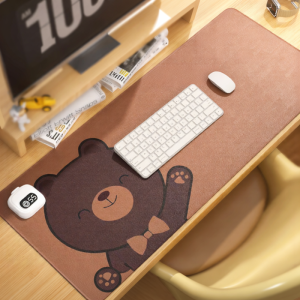 Extra Large Heated Mousepad Warmer Desk Mat for Office Computer Desktop Hand Warmer Super Size Felt Material Warmth All Year round