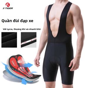 Quần Short Nam X-TIGER Đi Xe Đạp Thoáng Khí 5D Có Đệm Gel Chuyên Nghiệp Quần Xe Đạp Chuyên Nghiệp Quần Short Đạp Xe Leo Núi Ba Môn Phối Hợp Nhỏ Hơn Thông Thường