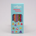 Australian Smiggle Cartoon Color Lead Primary School Student HB Pencil Series Gift Paper Box. 