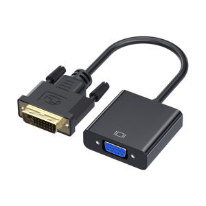 DVI to VGA Adapter Cable 24+1 Interface for TV Projector Connection 1080P Converter Display Line High Quality Audio Video Cable