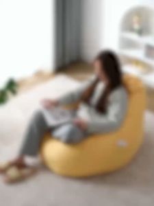 Bean bag【ONSALE】S/M/L/XL sofa bean Stylish Bedroom Furniture Solid Color Single Bean Bag Lazy Sofa Cover DlY Filled In