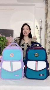 【Daily Suki Store】Kids School Bag for Grades 1-6 - Lightweight Large Capacity Backpack for Boys & Girls | Waterproof & Spine Protection Design (Double-Shoulder Support)