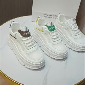 W3603-3612 Hidden Heel White Shoes Womens Mesh Breathable 7 cm Summer Platform Sneakers Womens Sports Shoes Mesh