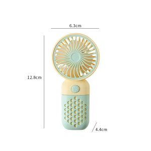 Car Portable Mini Fan 3600mA Rechargeable Battery USB Foldable Handheld Fan Turbo Bladeless Small Pocket Fan for Outdoor Amagi
