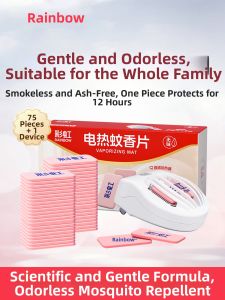 RAINBOW LAFFAIR | Odorless Smokeless Ashless Electric Mosquito Repellent Coil 75 Pieces