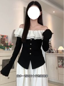 plus Size Womens Long Sleeve T-Shirt Autumn New Style Simple Design Casual Comfortable High Waist Line Matching All Season