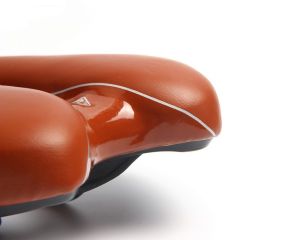 Yên xe đạp SUMIKI màu nâu + hồng + xám