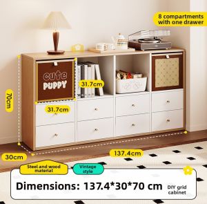 MEISD | Childrens Wall-mounted Storage Shelf Steel Cabinet