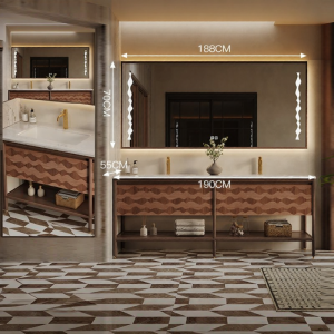 DIPURUI | Natural Luxury Dual Sinks Bathroom Vanity