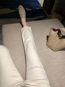 2025 New Style High Waist Straight Leg White Denim Jeans for Pear Shaped Women Short Size Autumn Fashion plus Size Pants
