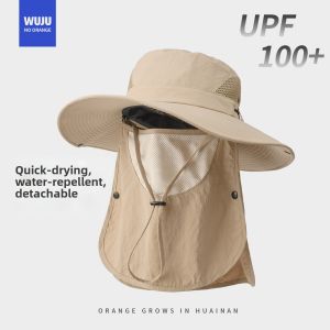 NOTHAVEORANGE | Sun Face Shield Large Brim Fishing Hat