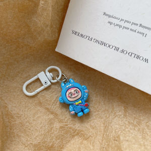 พวงกุญแจ Labubu เรซินน่ารักพวงกุญแจแฟชั่นเครื่องประดับในรถยนต์เป้สะพายหลังการ์ตูนพวงกุญแจกุญแจ