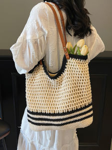 Túi Đeo Vai Đan Rỗng Dung Tích Lớn Cho Nữ Túi Đi Biển Túi Tote Đi Làm Túi Xách Túi Xách Thường Ngày Mùa Hè 2025