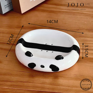 JOJOS L. PD.Sing Cartoon No-Drill Soap Dish Drain Ceramic Material Bathroom | Sale Song Nordic Style Mass Appeal Handmade