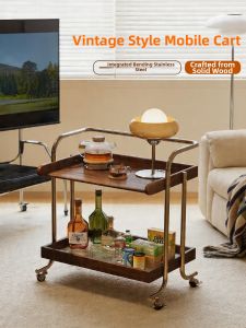 FANTANYIPIN | Multifunctional Mobile Storage Teak Cart