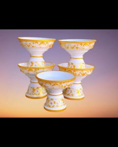 พานเจ้านาง ไม้ไผ่ขดลายดอก