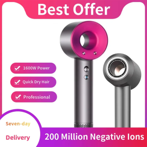 High-Speed Professional Hair Dryer with Negative Ion Technology 110000 RPM Wind Leafless Design for Quick Professional Hair Care