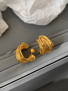 CAFFTI | Heavy Metal Hollow Ear Earrings
