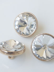 Nút Kim Loại Cao Cấp Nút Thủy Tinh Thủy Tinh Hình Sao Chổi Nút Nhọn Cho Áo Khoác Thời Trang Áo Len DIY Nút Khâu Tay