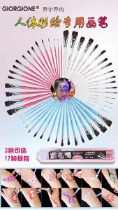 ชุดอุปกรณ์เพ้นท์หน้าเด็กปลอดสารพิษสำหรับเพ้นท์หน้าร่างกายมนุษย์ เม็ดสีละลายน้ำได้ปลอดภัยสำหรับเพ้นท์หน้าใบหน้ามนุษย์ อุปกรณ์แต่งหน้าสำหรับวันฮาโลวีน วัสดุเพ้นท์หน้าสำหรับร่างกายมนุษย์แบบมืออาชีพ ปากกาเพ้นท์สีน้ำมันสำหรับแต่งหน้า