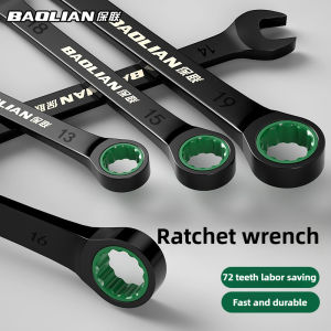 BAOLIAN Dual Directional Fast Plum Blossom Ratchet Wrench Industrial Grade Automatic Small Opening Dual-use Wrench Tool