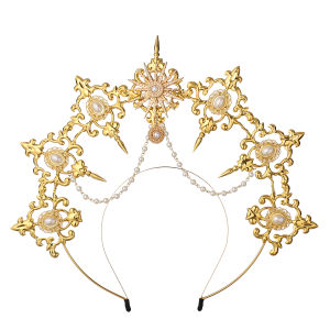 Women's Halo Crown Mary Goddess Headband: A Guide to Evening Photo Hair Hoop