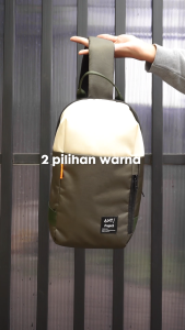 ANT Project - Tas Selempang Pria GOSWELL Full Black - Tas Shoulder Bag Extra Slot Pocket