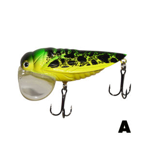 TAKEDO RL15 7cm 13g 6# Hook New Design Topwater Trout Fishing Lure Hard Plastic Popper Sea Bass Insect Bait Cicada Fishing Lure