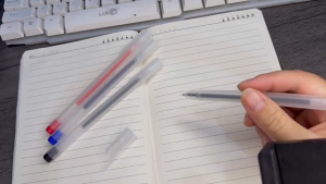Wholesale Ballpen 1 box 100pcs MUJI Style Gel Pen 0.5 mm Black Carbon Ballpen Set Students Neutral Pen for Study Office Sign Pen
