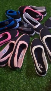 Sepatu slip on wanita flat loafer terbaru kekinian viral kanvas import murah karet lentur nyaman COD