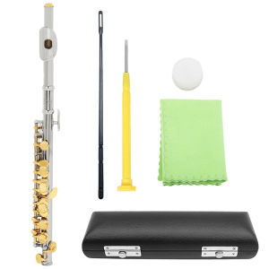 IRIN | SLADE Piccolo Professional C Key Cupronickel Half Size Flute Silver Plated Body Gold Keys Smooth Sound With Accessorie