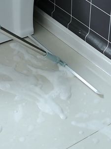 Floor Squeegee Mop Telescopic Silicone Water Squeegee Window Cleaner Heavy Duty Mop Squeegee Broom Home Garage Bathroom Tile Marble Glass Window Cleaning