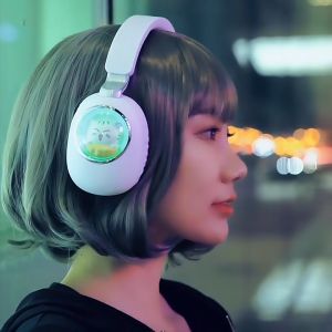 Tai nghe chụp tai bluetooth Cute Cat V4 tai nghe mèo không dây với bé mèo siêu dễ thương có đèn led đổi màu cực đẹp tai mèo đáng yêu có mic đàm thoại cao cấp