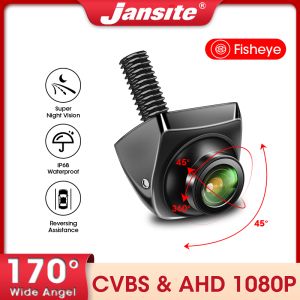 Jansite Car Rear View Camera AHD CVBS 1080P Full HD Backup Camera 170° Wide Angle Night Vision Fisheye Lens Car Reversing Camera
