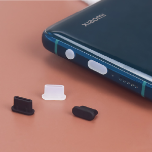 Silicone Dustproof Plug for Type-C Phone Charging Port Android MicroUSB Seal Plug Cleaning Mate70Pro Plug Hole Speaker Dust Net Sticker