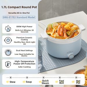[China Plug Without Adapter] Bear | Multi-functional Electric Cooker with Steaming and Stove Functions