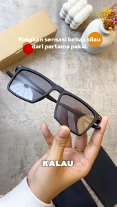 SNEAKERSSHOP17 Kacamata Pria Pe Photochromic Frame Lentur Kacamata Hitam Cowok Cewek Bisa Berubah Gelap Jika Terkena Sinar UV Matahari