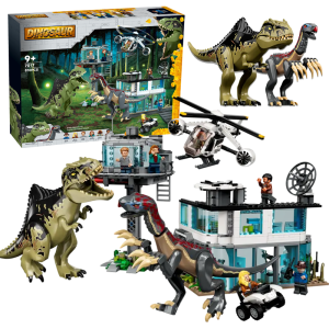 Jurassic Series Dinosaur Building Blocks Assembly Toy Park Model Kit Boys Southern Monster Dragon Sabretooth Dragon Playset