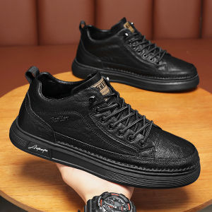 KANHAI | Sport Eton Black Height-increasing Business Leather Shoes