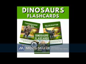 LAMINATED DINOSAURS FLASH CARDS FOR KIDS WILD ANIMALS FLASH CARDS SCIENCE EDUCATIONAL FLASHCARDS FOR KIDS