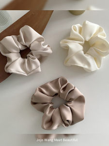 Phụ Kiện Tóc Satin Kiểu Pháp Buộc Tóc Cho Nữ Phụ Kiện Tóc Màu Trắng Mới Về Thiết Kế Độc Đáo Thương Hiệu Jojo Wang