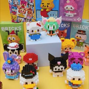 Fairy Tales Series Cute Cartoon Building Blocks - Sanrio Spongebob Disney Winnie The Pooh Building Bricks Educational Toys for Boys and Girls Compatible with LEGO Birthday Christmas Gift Mainan Budak Perempuan Lelaki 兼容乐高卡通积木星黛露微颗粒积木男女儿童益智玩具