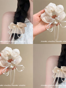 Dây Buộc Tóc Hình Bướm Ngọc Trai Mới Mùa Hè 2025 Dây Buộc Tóc Lụa Cho Bé Gái Dây Buộc Tóc Buộc Tóc Dây Buộc Tóc Nữ Ngọt Ngào Dây Buộc Tóc Lụa