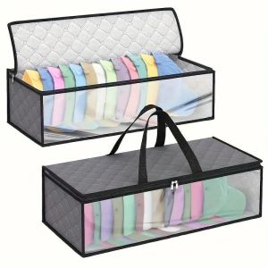 Portable Dustproof Cap Storage Bag Baseball Hat Organizer Box Cubic Fabric Storage Solution for Home Organization